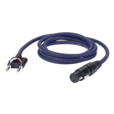DAP-Audio FS07 - XLR/F 3 p. > Pomona, 2 x 1,5mm2 1.5m акустический кабель, XLR 3-pin А / Pomona