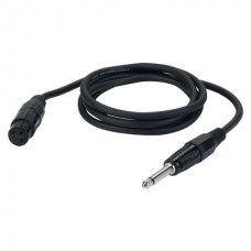 DAP-Audio FL02 - unbal. XLR/F 3 p. > Jack mono 1.5m небалансный моно кабель с разъёмами XLR F 3-pin / моно Jack 6.25 мм