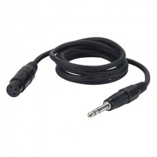DAP-Audio FL03 - bal. XLR/F 3 p. > Jack stereo 1.5m балансный / стерео кабель, с разъёмами XLR F 3-pin / ¼” TRS