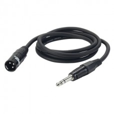 DAP-Audio FL04 - bal. XLR/M 3 p. > Jack stereo 6m балансный / стерео кабель, с разъёмами XLR M 3-pin / ¼” TRS