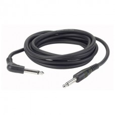 DAP-Audio FL10 - unbal. Jack mono > Jack mono 90° Black 1.5m моно кабель с разъёмами моно Jack 6.25 мм