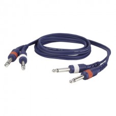 DAP-Audio FL22 - 2 mono Jack L/R > 2 mono Jack L/R 1.5m линейный / инструментальный кабель с разъёмами моно Jack
