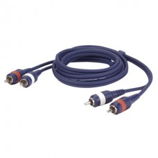 DAP-Audio FL24 - 2 RCA Male L/R > 2 RCA Male L/R 1.5m линейный / инструментальный кабель с разъёмами RCA M