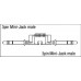 DAP-Audio FL45 - Mini-Jack to Mini-Jack 1.5m линейный кабель с разъёмами стерео mini Jack M