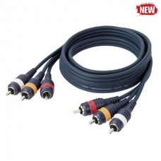 DAP-Audio FL47 - 2x RCA + 1x Digital cable 1.5m линейный / цифровой кабель с разъёмами RCA