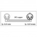 DAP-Audio FLX01- bal. XLR/M 3 p. > XLR/F 3 p. 0.75m  микрофонный кабель, балансный