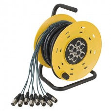 DAP-Audio Python 8 сценический барабан-удлинитель с 8 кабелями с XLR разъёмами